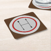 Sehr lustiges 3-Gang-Schaltknopf Grafik-Untersetze Rechteckiger Pappuntersetzer (angewinkelt)