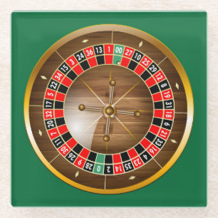 Sehr lustiges amerikanisches Roulette Wheel Glasuntersetzer
