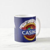 Sehr lustiges Casino Kaffeetasse (VorderseiteRechts)