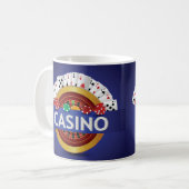 Sehr lustiges Casino Kaffeetasse (Vorderseite Links)