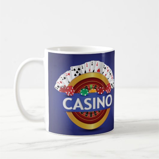 Sehr lustiges Casino Kaffeetasse (Links)