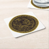 Sehr lustiges chinesisches Dragon Untersetzer Set (angewinkelt)