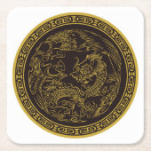 Sehr lustiges chinesisches Dragon Untersetzer Set (Vorderseite)