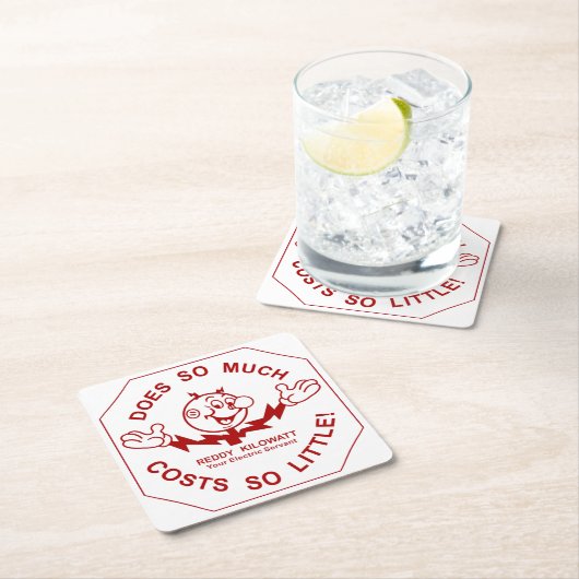 Sehr lustiges Kilowatt-Untersetzer-Set Rechteckiger Pappuntersetzer (Vor Ort)