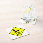 Sehr lustiges klassisches Untersetzer-Set für Hirs Rechteckiger Pappuntersetzer (Vor Ort)