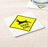 Sehr lustiges klassisches Untersetzer-Set für Hirs Rechteckiger Pappuntersetzer (angewinkelt)