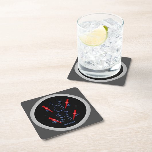 Sehr lustiges Quad Auto Meter System Untersetzer S (Vor Ort)