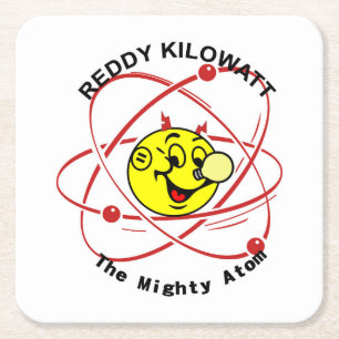 Sehr lustiges Reddy Kilowatt Untersetzer Set
