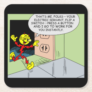 Sehr lustiges Reddy Kilowatt Untersetzer Set