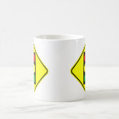 Sehr lustiges Zeichen des klassischen Verkehrs Kaffeetasse (Mittel)