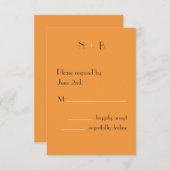 Sehr Mandarine UAWG RSVP Karte (Vorne/Hinten)