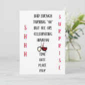 SEHR MENSCHLICHES UND ORIGINALES ***ÜBERRASCHENDES EINLADUNG (Stehend Vorderseite)