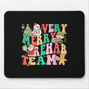 Sehr Merry Rehab Team Weihnachten Physiotherapeut Mousepad