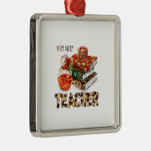 Sehr mery Teacher Ornament Aus Metall (Rechts)