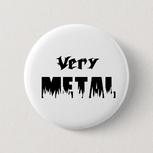 sehr Metallschwarzes Button