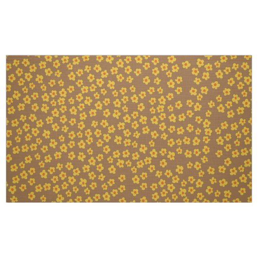 Sehr Mod Retro 60er 70er Blume Muster Stoff (Fat Quarter (45,7 x 55,9 cm))