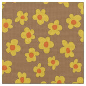 Sehr Mod Retro 60er 70er Blume Muster Stoff (Nahaufnahme)