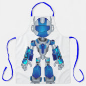 sehr moderne Schürze im Roboterdesign (Vorderseite)