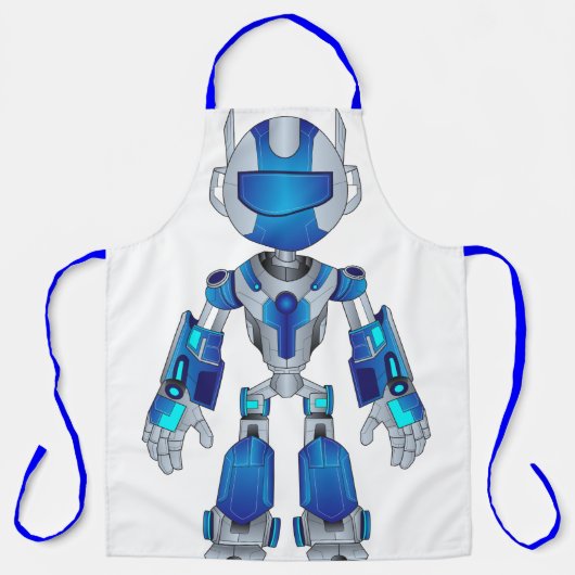 sehr moderne Schürze im Roboterdesign (Vorderseite)