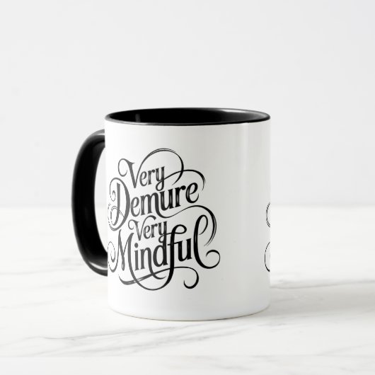 Sehr nachdenklich tasse (Vorderseite Links)