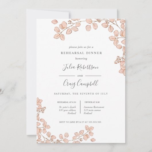 Sehr nett, winzig verlassen, pinkfarbene Probe Din Einladung (Vorderseite)