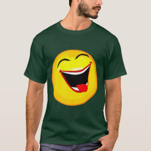 Sehr Niedlich und sehr glücklich Emoticon / Emoji T-Shirt