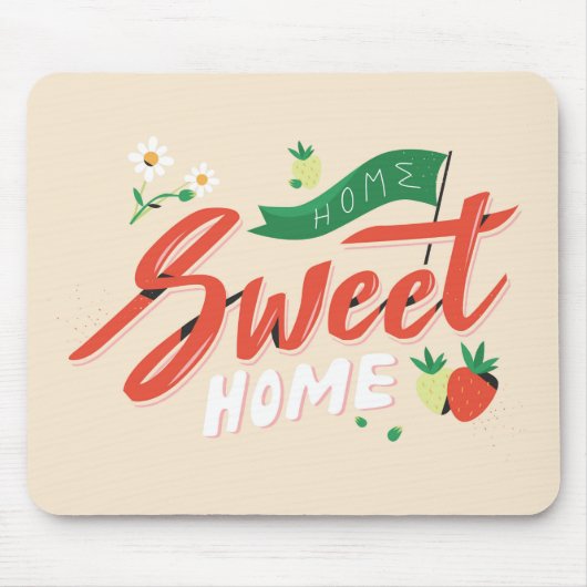 Sehr Niedlich Zuhause Sweet Zuhause Mousepad (Vorne)