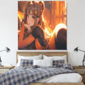 Sehr Niedliche Anime Art. Leinwanddruck (Insitu (Schlafzimmer))