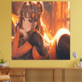 Sehr Niedliche Anime Art. Leinwanddruck (Insitu (Wohnzimmer))