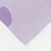 Sehr niedliche Aurora das Mops-lila Herz Fleecedecke (Ecke)