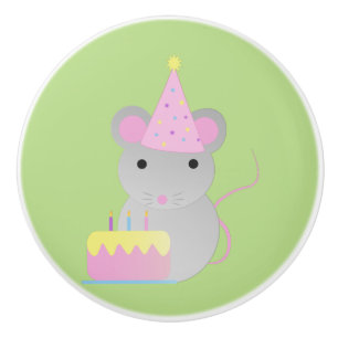 Sehr Niedliche Geburtstag Party Maus Keramikknauf
