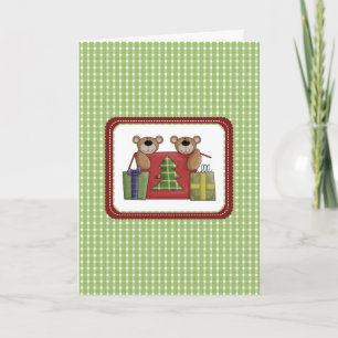 Sehr niedliche Weihnachtskarten Feiertagskarte