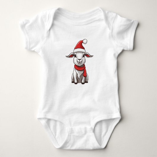 Sehr Niedliche Weihnachtsziege Kind Weihnachtszieg Baby Strampler (Vorderseite)