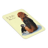 sehr niedlicher Beagle Welpenkuchen Magnet (Rechte Seite)