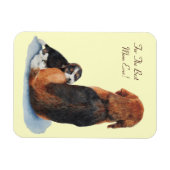sehr niedlicher Beagle Welpenkuchen Magnet (Horizontal)