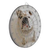 Sehr Niedlicher Bulldog Dartscheibe (Vorderseite Links)
