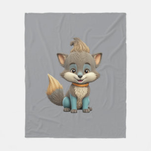 Sehr Niedlicher Fox Fleecedecke