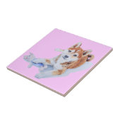 sehr niedlicher Hund Fliese (Seite)