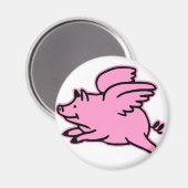 Sehr Niedlicher rosa Schwein Magnet (Vorderseite/Rückseite)