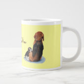 sehr niedlicher Welpenhund Beagle Jumbo-Tasse (Rechts)