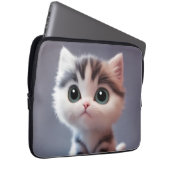 Sehr niedliches Kätzchen Laptopschutzhülle (Vorne Rechts)