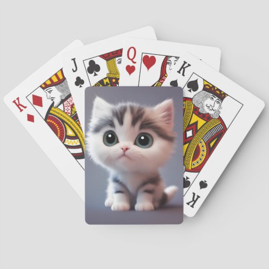 Sehr niedliches Kitten Spielkarten (Rückseite)