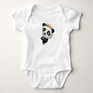 Sehr Niedliches kleines Panda-Verstecken Baby Strampler