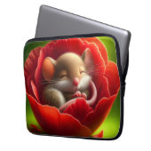 Sehr Niedliches Schlafen von Babymäuse Laptopschutzhülle (Vorderseite Links)