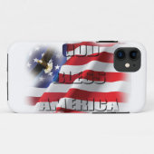Sehr patriotischer G.B.A. aufsteigender Adler Case-Mate iPhone Hülle (Rückseite (Horizontal))