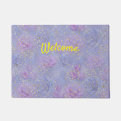 Sehr peri Aquarell, Rose, Tulpen Fußmatte (Vorderseite)