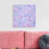 Sehr peri Aquarell, Rose, Tulpen Leinwanddruck (Insitu (Wohnzimmer))