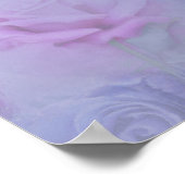 Sehr peri Aquarell, Rose, Tulpen Poster (Ecke)