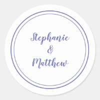 Sehr Peri Blue Simple Wedding Bride Groom Gefallen