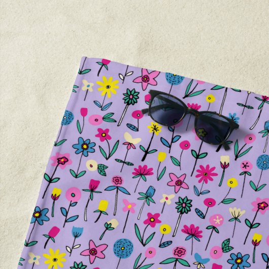 Sehr Peri Floral Meadow Strandtuch (Beispiel)